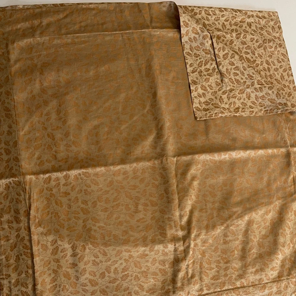 Nancy Koltes 2 Euro‎ Shams Pair Foglia Cognac Jacquard